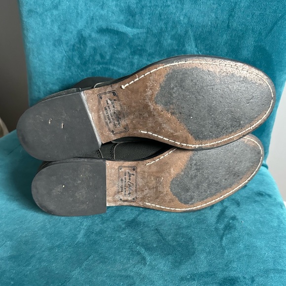 Sam Edelman Mare Distressed Black Oiled Suede Lace Up Boot - Size 7.5 - Picture 4 of 7